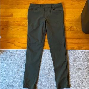 Lululemon Mens Slim ABC Pants 34” dark olive